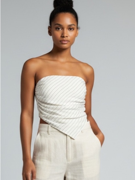 DISSH Tops - DISSH Ace Stripe Scarf Top